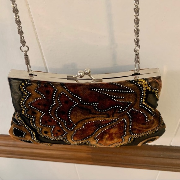 Hand Bag shoulder chain clutch Weddings party dances dress up prom black tie - Picture 7 of 13